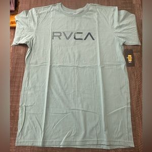 Baby Blue RVCA Short Sleeved Tee